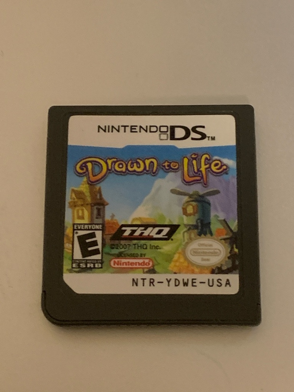 Nintendo DS Drawn to Life Game Card - Black with Colorful Label
